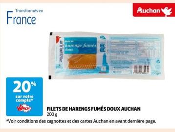 Auchan - Filets De Harengs Fumés Doux