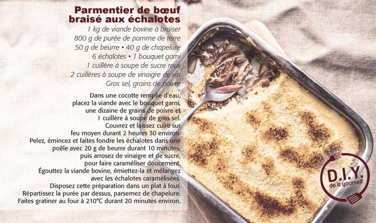 Parmentier De Boeuf Braise Aux Echalotes