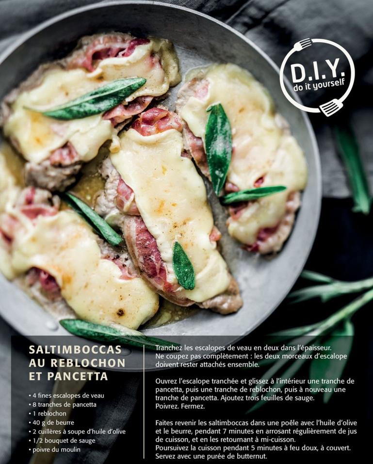 Saltimboccas Au Reblochon Et Pancetta