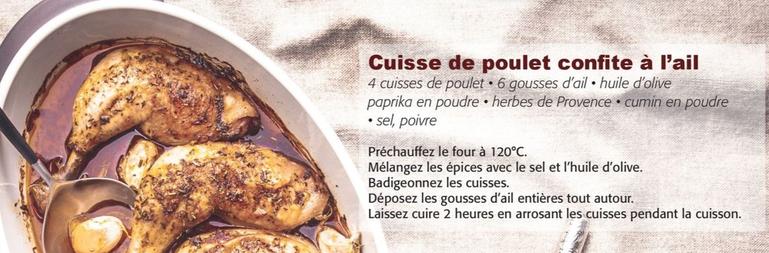 Cuisse De Poulet Confite A L'ail