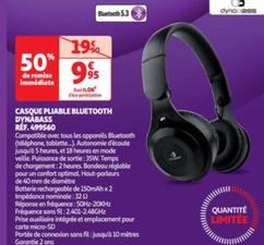 dynabass - casque pliable bluetooth