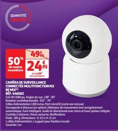 Be Mix - Caméra De Surveillance Connectée Mulitfonction M2 Réf. 446062: La solution idéale pour la sécurité de votre maison à prix réduit !