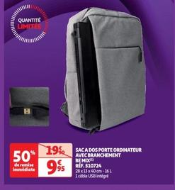 Sac A Dos Porte Ordinateur Avec Brachement Be Mix