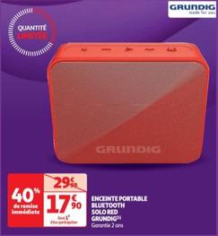 Enceinte Portable 90 Bluetooth Solo Red