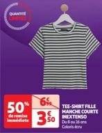 inextenso - tee-shirt fille manche courte