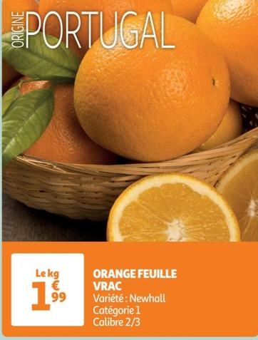 Orange Feuille Vrac