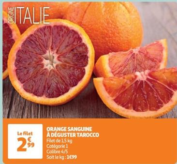 Orange Sanguine À Déguster Tarocco