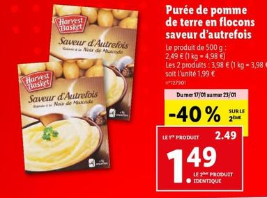 Harvest Basket - Purée De Pomme De Terre En Flocons Saveur D'autrefois