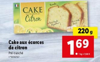 Cake Aux Écorces De Citron