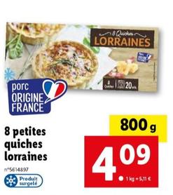 8 Petites Quiches Lorraines