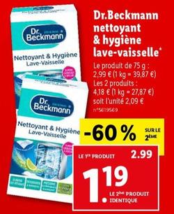 Dr.beckmann - Nettoyant & Hygiène Lave-vaisselle