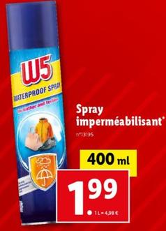 w5 - spray imperméabilisant