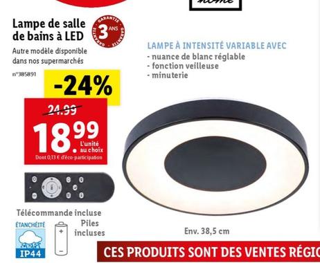 Livarno Home - Lampe De Salle De Bains À Led