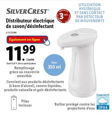 silvercrest - distributeur électrique de savon/désinfectant