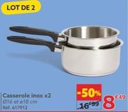 Casserole Inox X2