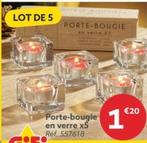 Porte-bougie En Verre X5