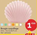 bougie coquillage