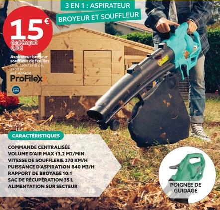 Profilex Aspirateur Broyeur Souffleur De Feuilles - Promo et Caractéristiques