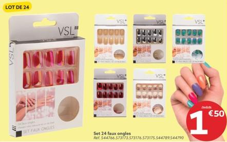 Vsl - Set 24 Faux Ongles