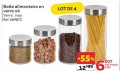 Boite Alimentaire En Verre X4