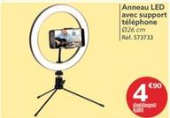 Anneau Led Avec Support Téléphone