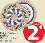 Set De Table En Raphia