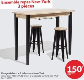 Mange Debout + 2 Tabourets New York