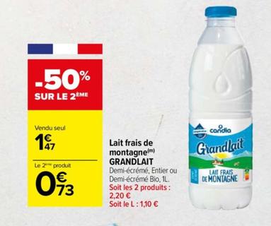 Dosettes souples de lait, 100% écrémé Régilait - Intermarché