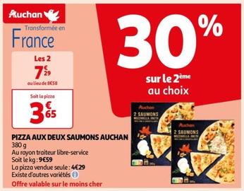 Auchan - Pizza Aux Deux Saumons