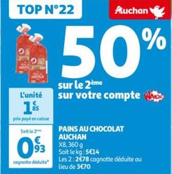 Auchan - Pains Au Chocolat