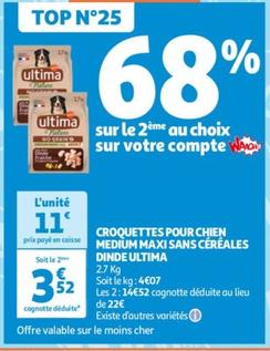 Croquettes Pour Chien Medium Maxi Sans Céréales Dinde