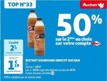 Auchan - Instant Gourmand Abricot