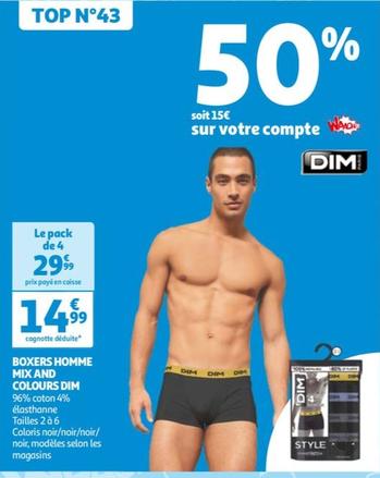 boxers homme mix and colours