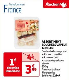 Auchan - Assortiment Bouchées Vapeur