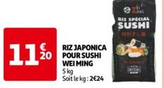 Wei Ming - Riz Japonica 20 Pour Sushi 5kg