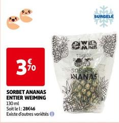 Sorbet Ananas Entier Weiming