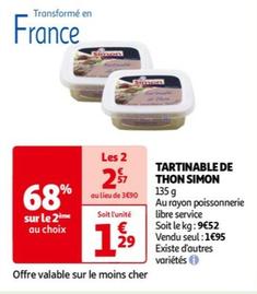 simon - tartinable de thon