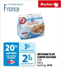 Auchan - Bâtonnets De Surimi