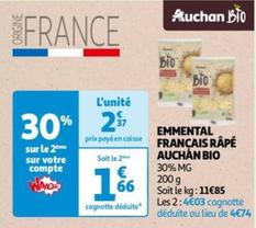 Auchan Bio - Emmental Français Râpé