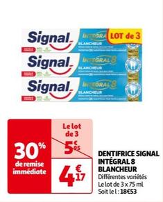 Dentifrice Intégral 8 Blancheur