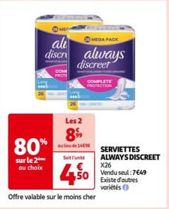 Serviettes Discreet