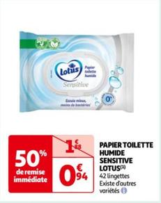Lotus - Papier Toilette Humide Sensitive