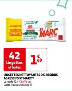 St Marc - Lingettes Nettoyantes 0% Residus Agressifs