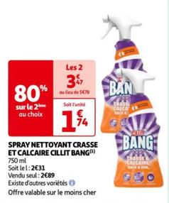 Spray Nettoyant Crasse Et Calcaire Cillit
