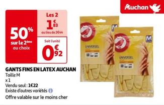 Auchan - Gants Fins En Latex