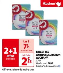 Auchan - Lingettes Antidecoloration