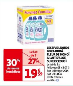 Super Croix - Lessive Liquide Bora Bora Fleur De Monoï & Lait D'aloe