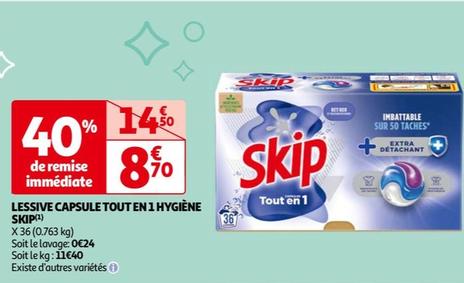 Skip - Lessive Capsule Tout En 1hygiène