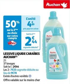 Auchan - Lessive Liquide Caraïbes