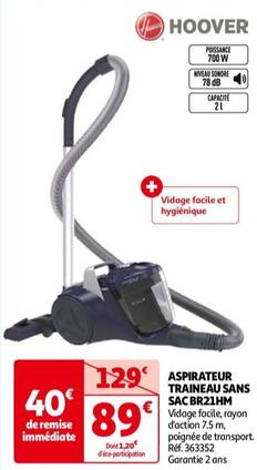 Hoover - Aspirateur Traineau Sans Sac Br21hm